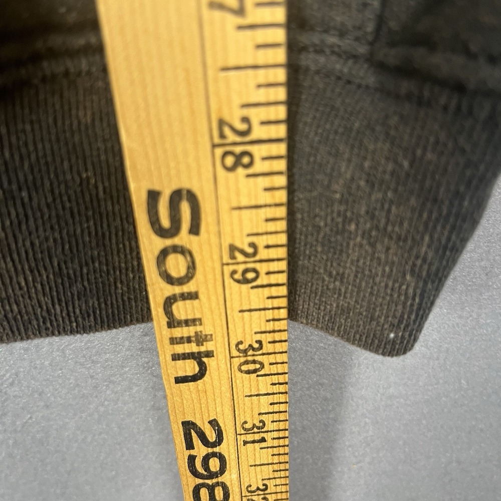 Carhartt Sweatshirt Hoodie Mens Large Black Upcycled Dye Loose Fit - Picture 6 of 7